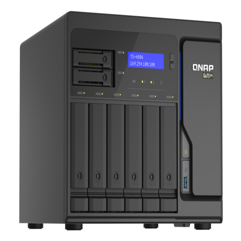 QNAP-NAS 8 BAHIAS, XEON QUTS HERO 8 GB DE RAM(TS-H886-D1622-8G-US)