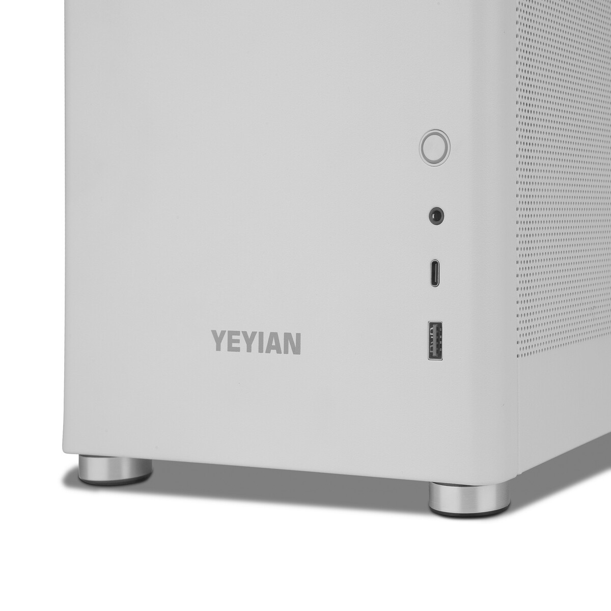 GABINETE YEYIAN GAMER HUSSAR PLUS ATX CON VIDRIO TEMPLADO WHITE YCM-ASHUS-01