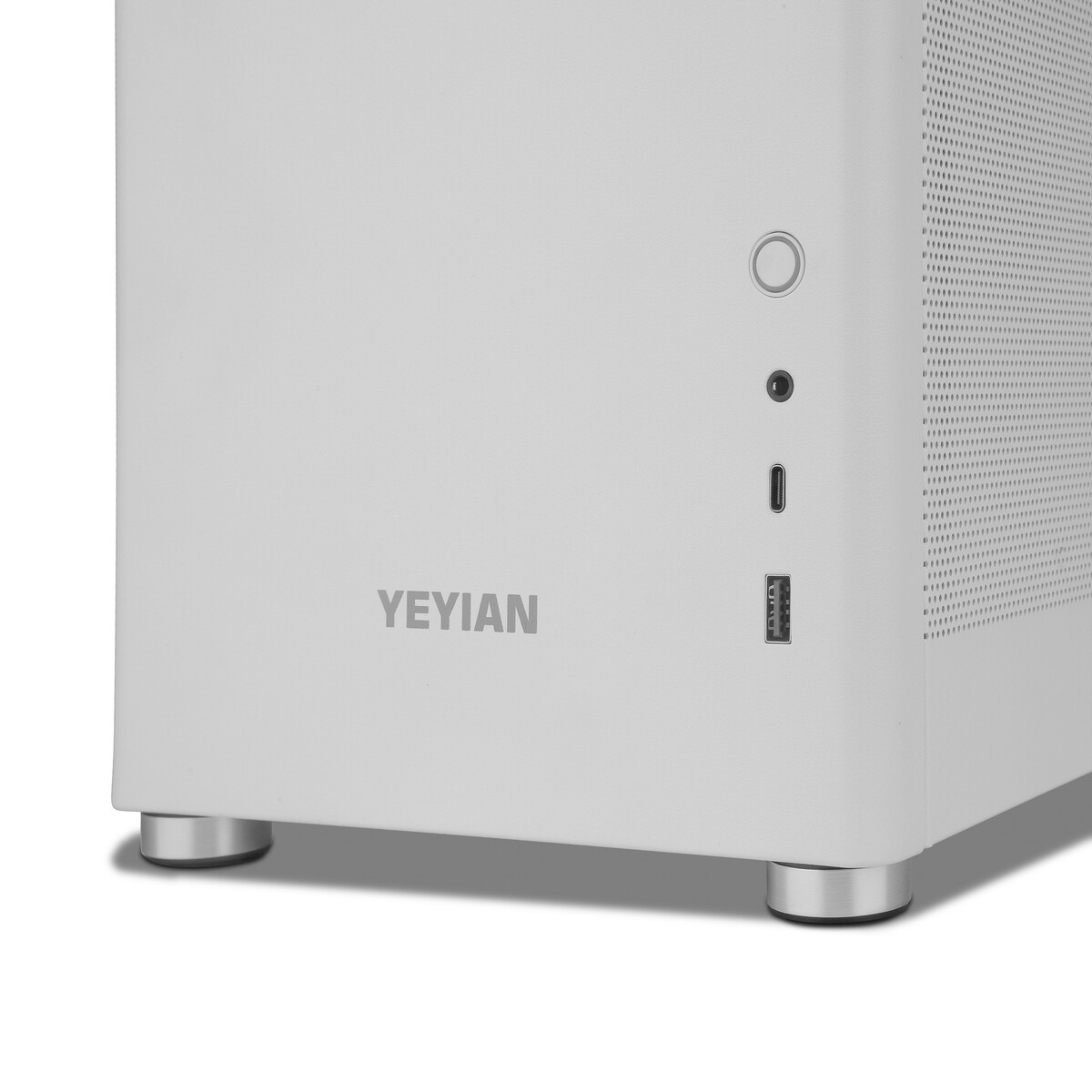 GABINETE YEYIAN GAMER HUSSAR+ BLANCO YCM-ASHUS-01 ATX USB C CRIS/TEMP