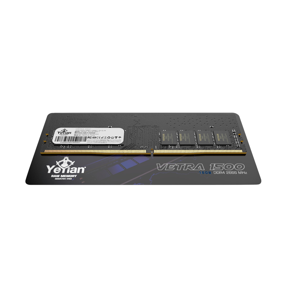MEMORIA YEYIAN DDR4 GAMING YCV-051820-1 VETRA, 16GB, MHZ 2666