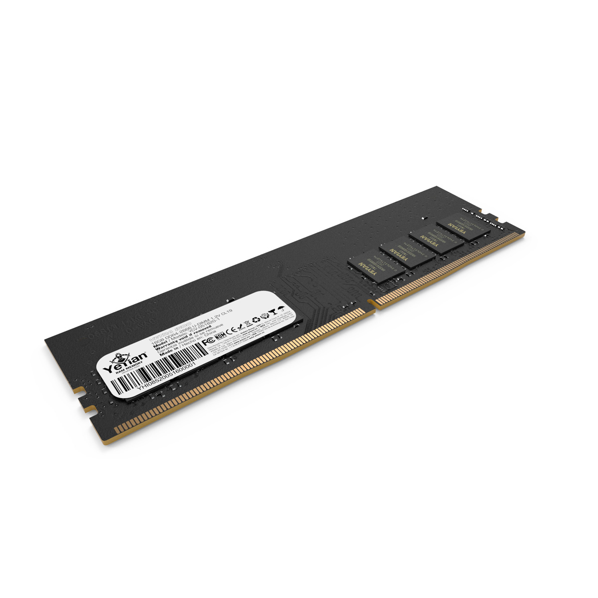 MEMORIA YEYIAN DDR4 GAMING YCV-051820-1 VETRA, 16GB, MHZ 2666