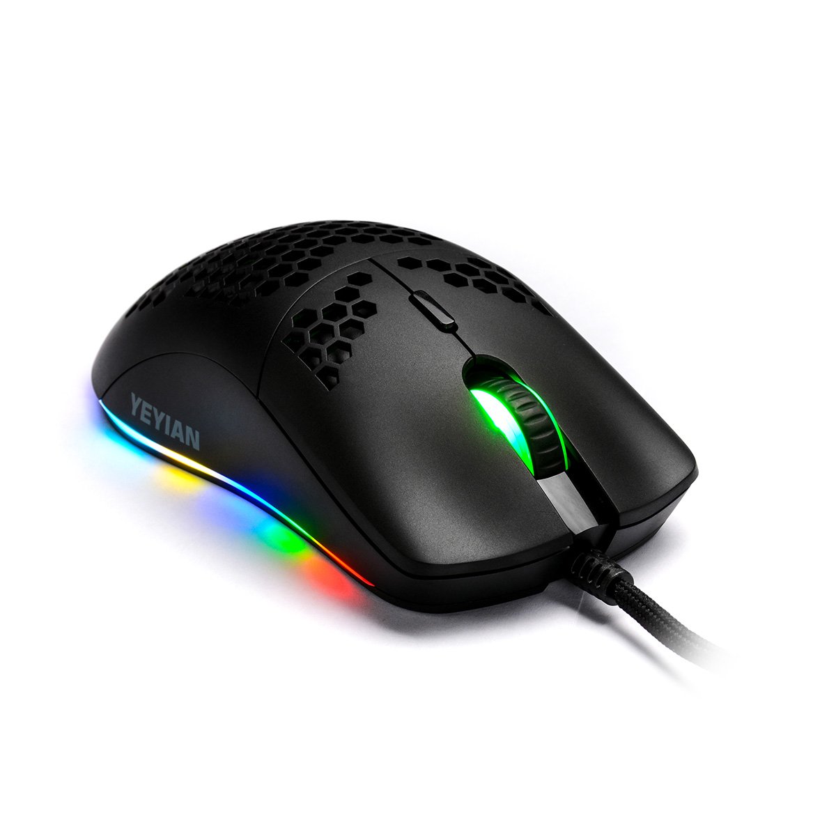 MOUSE GAMER YEYIAN YMG-24310 LINKS 3000, RGB, 6 BOT,USB,7200 DPIS NEGR