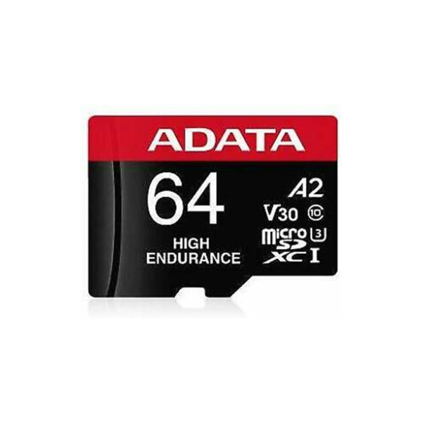 MEMORIA MICROSDXC ADATA 64GB U3 V30S ENDURANCE (AUSDX64GUI3V30SHA2-RA1)