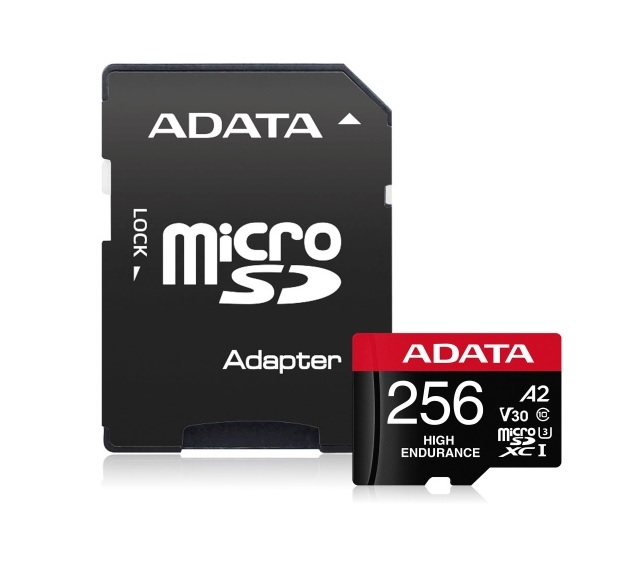 MEMORIA MICROSDXC ADATA 256GB U3 V30S ENDURANCE (AUSDX256GUI3V30SHA2-RA1)