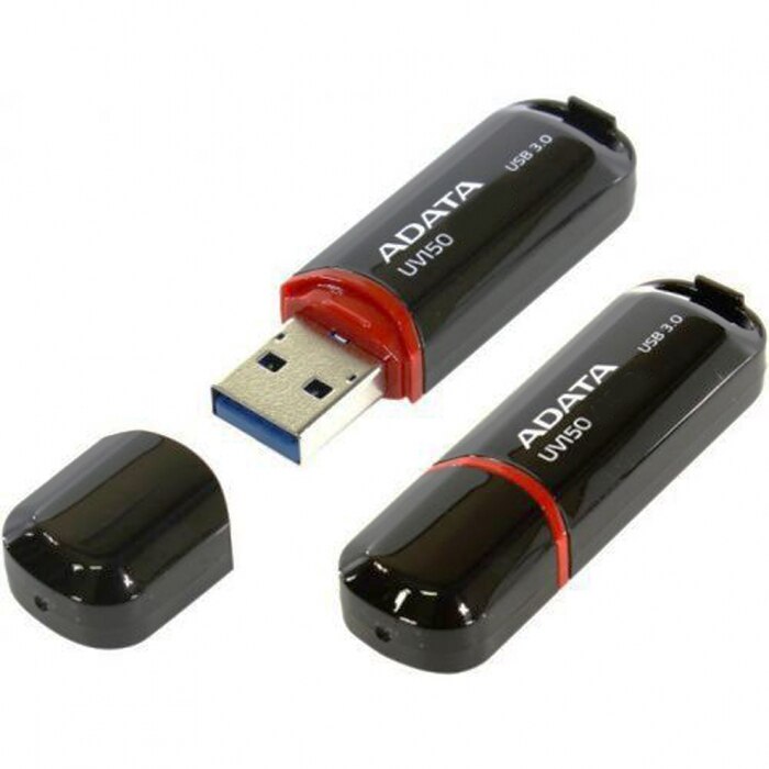 MEMORIA FLASH ADATA UV150 128G USB 3.2 NEGRO (AUV150-128G-RBK)