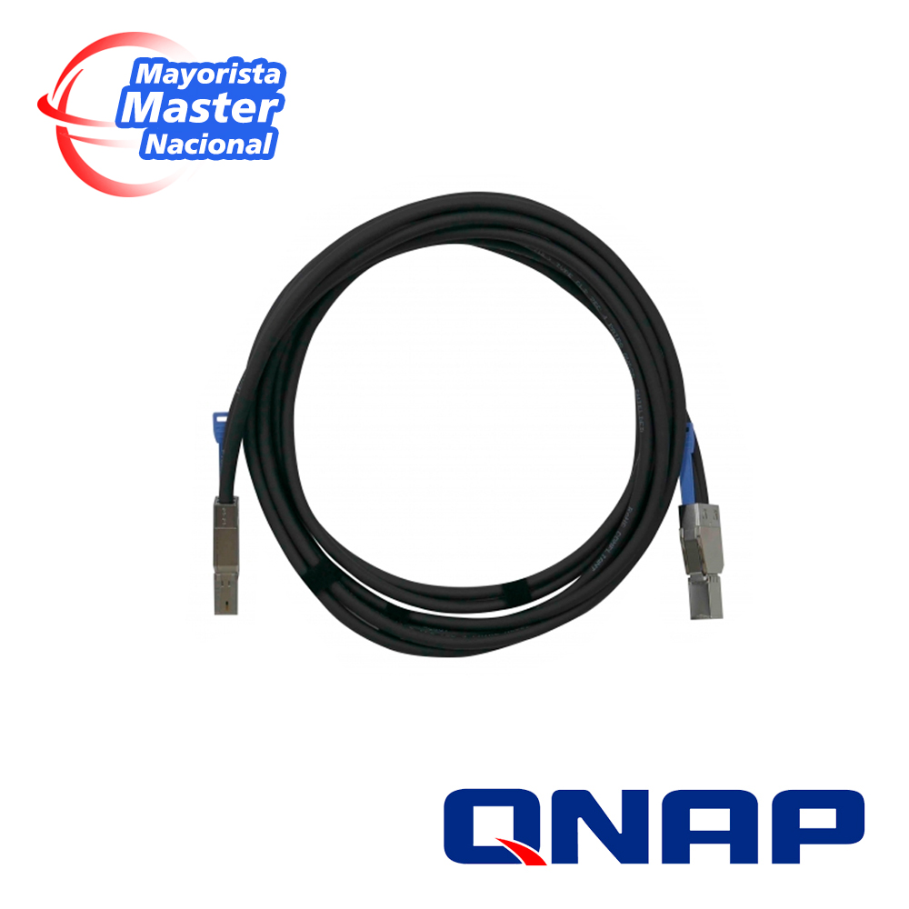 QNAP CABLE MINISAS 12G (SFF-8644), 1,0 M (CAB-SAS10M-8644)