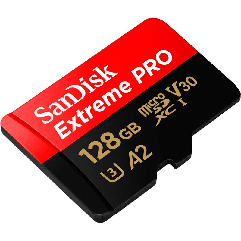 MEMORIA SANDISK MICRO SD EXTREME PRO 128GB V30 A2 (SDSQXCD-128G-GN6MA)