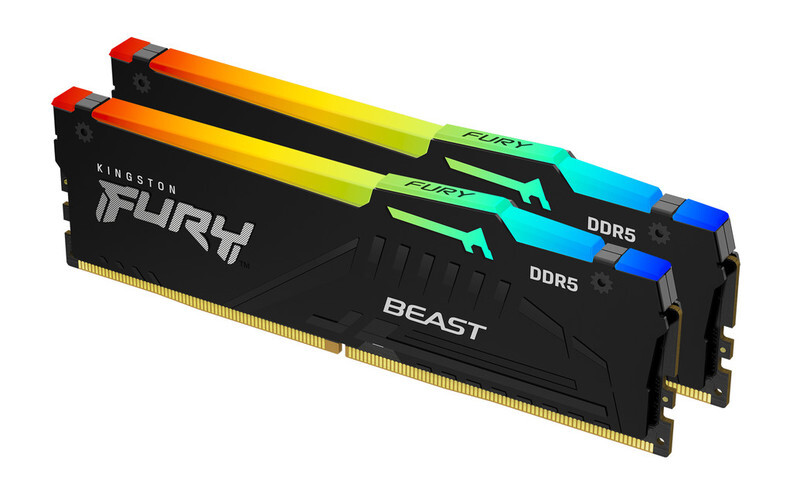 MEMORIA DDR5 KINGSTON FURYBEAST 64GB 5200MHZ RGB KIT2 KF552C40BBAK2-64