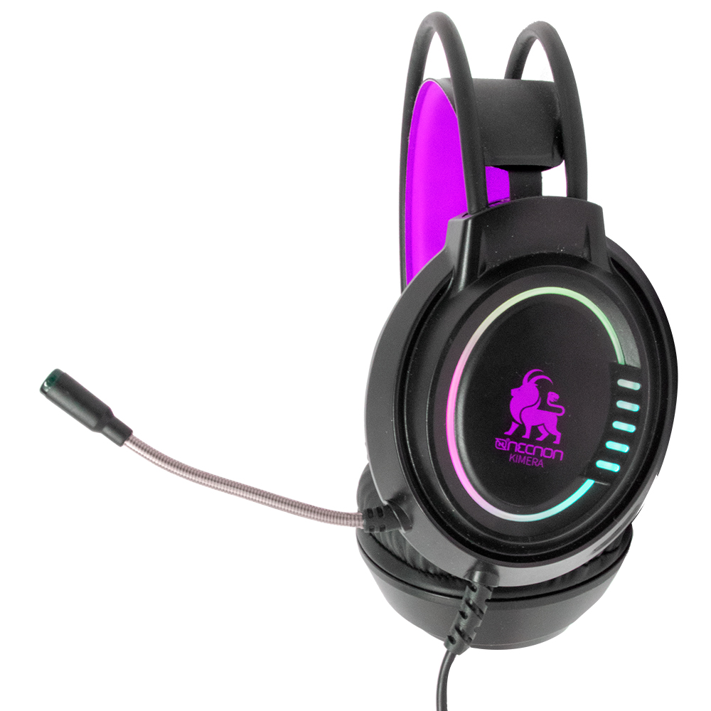 Audifonos Gaming NECNON NBHG-KIMERA HI-F AUDIFONOS HEADSET GAMING OVER-EAR NBHG KIMERA RGB ALAMBRICO 3.5MM USB PC CONSOLAS CELULAR MICROFONO FLEXIBLE INC ADAPTADOR FUCSIA - Código: NCAGKI13FL | Compra en Guadalajara