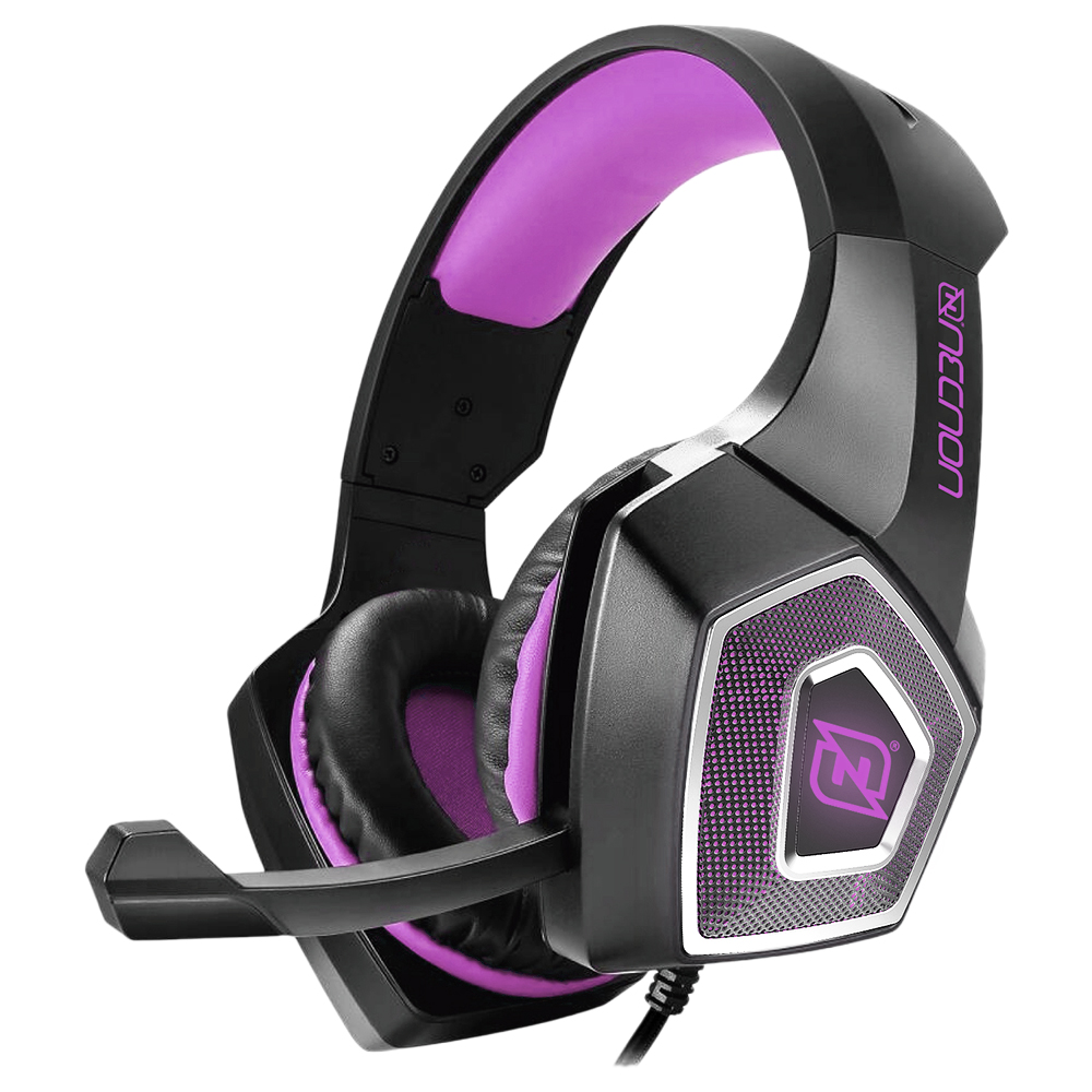 Auriculares NECNON NBHG-DRAGON HEADSET GAMING OVER-EAR NBHG DRAGON LED ALAMBRICO DIADEMA FLEXIBLE CON VIBRACION MICROFONO 3.5MM USB PC CONSOLAS CELULAR C/ADAPTADOR FUCSIA - Código: NPAGDR13VI | Compra en Guadalajara