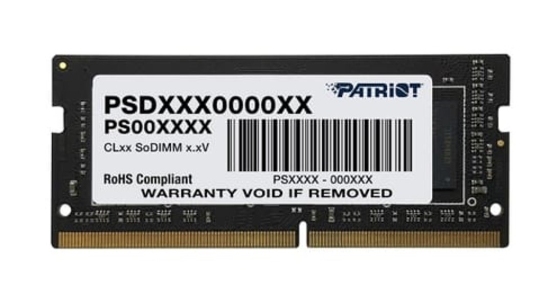 MEMORIA DDR4 PATRIOT SIGNATURE 16GB 3200MHz SODIMM (PSD416G320081S)