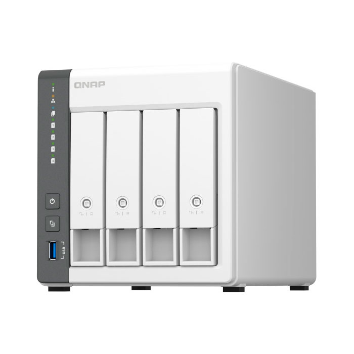 QNAP NAS 4 BAHIAS PARA RESPALDO, USO COMPARTIDO DE DATOS(TS-433-4G-US)