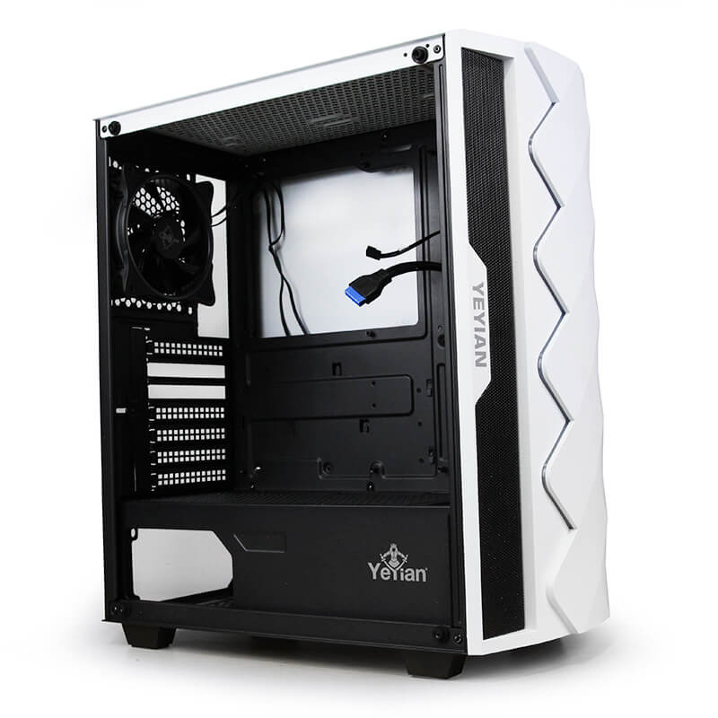 GABINETE YEYIAN YGA-49702 ABYSS 2500 ATX RGB LAT CRIS 3VENT ARGB USB3.0 B (ED)