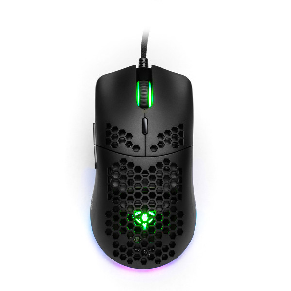 MOUSE GAMER YEYIAN YMG-24310 LINKS 3000, RGB, 6 BOT,USB,7200 DPIS NEGR