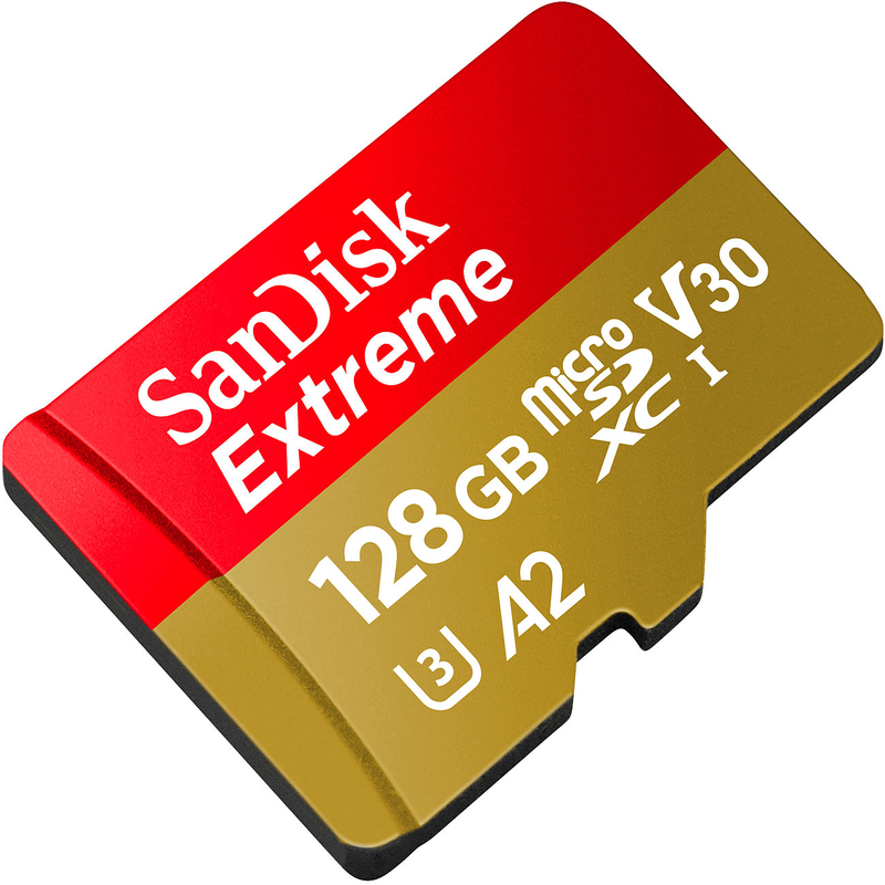 MEMORIA SANDISK MICRO SDHC EXTREME 128GB A2 V30 U3 (SDSQXAA-128G-GN6MA