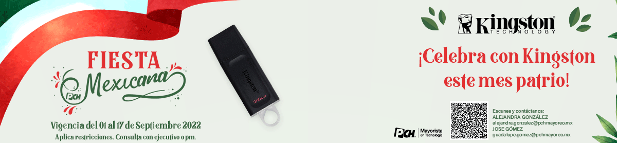 ¡CELEBRA CON KINGSTON ESTE MES PATRIO!